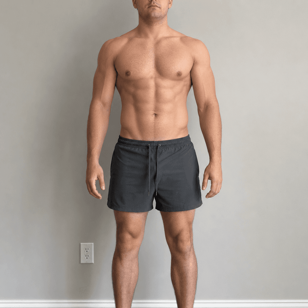 Before: Muscular, Very Lean body fat