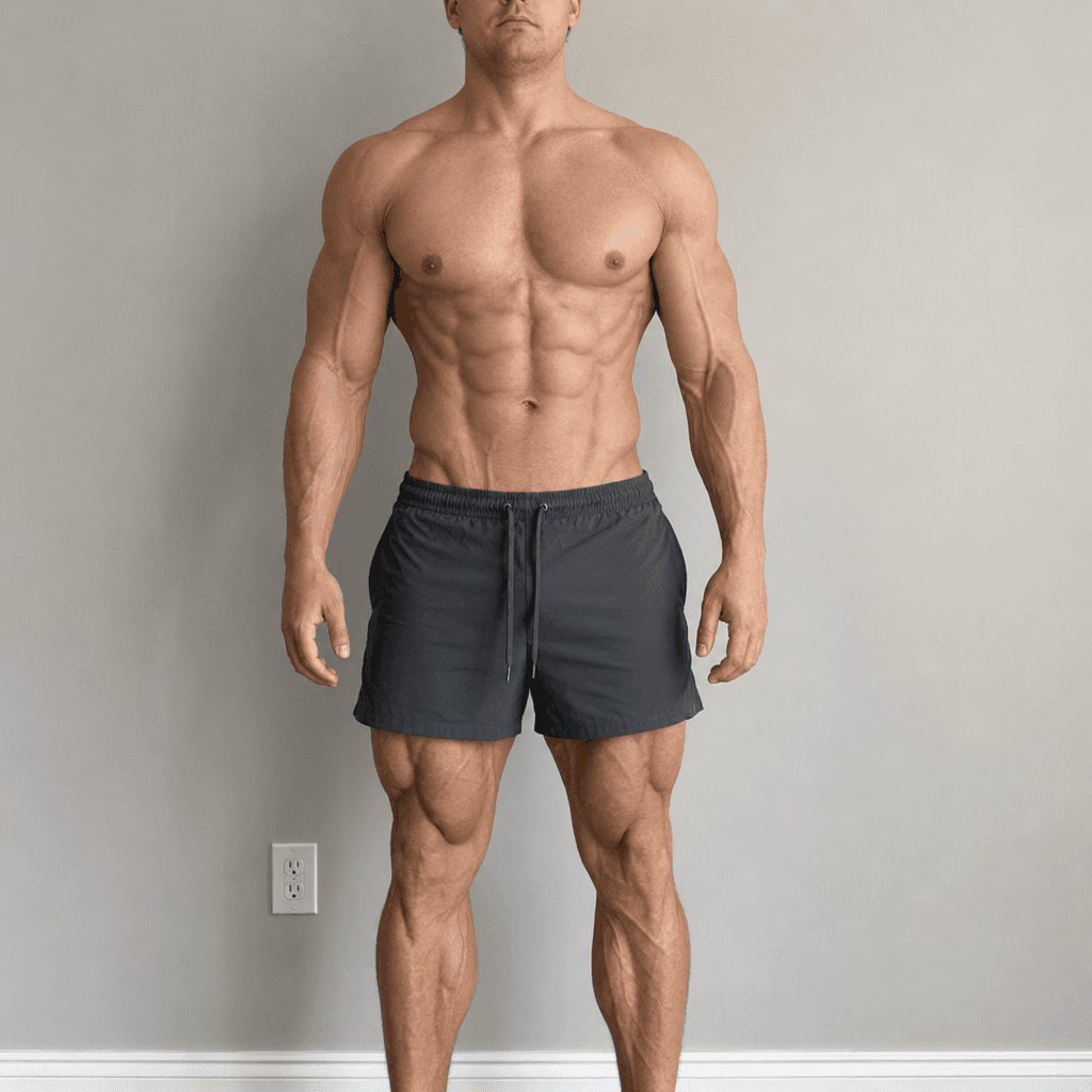After Cycle: Enhanced, Very Lean body fat