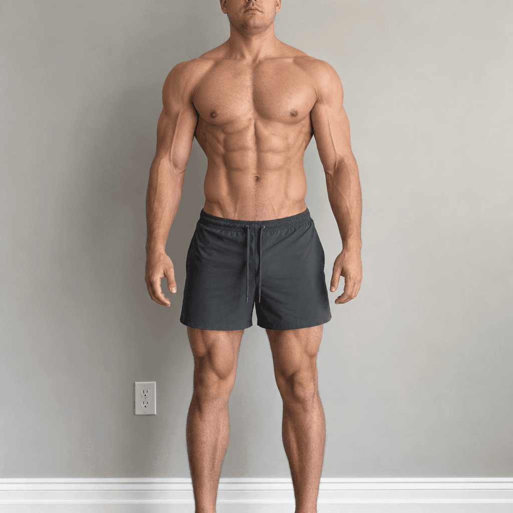 After Cycle: Very Well-Built, Very Lean body fat