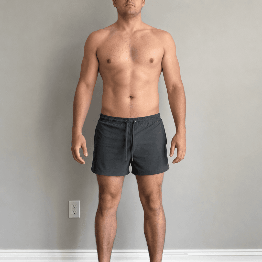 After Cycle: Athletic, Lean body fat
