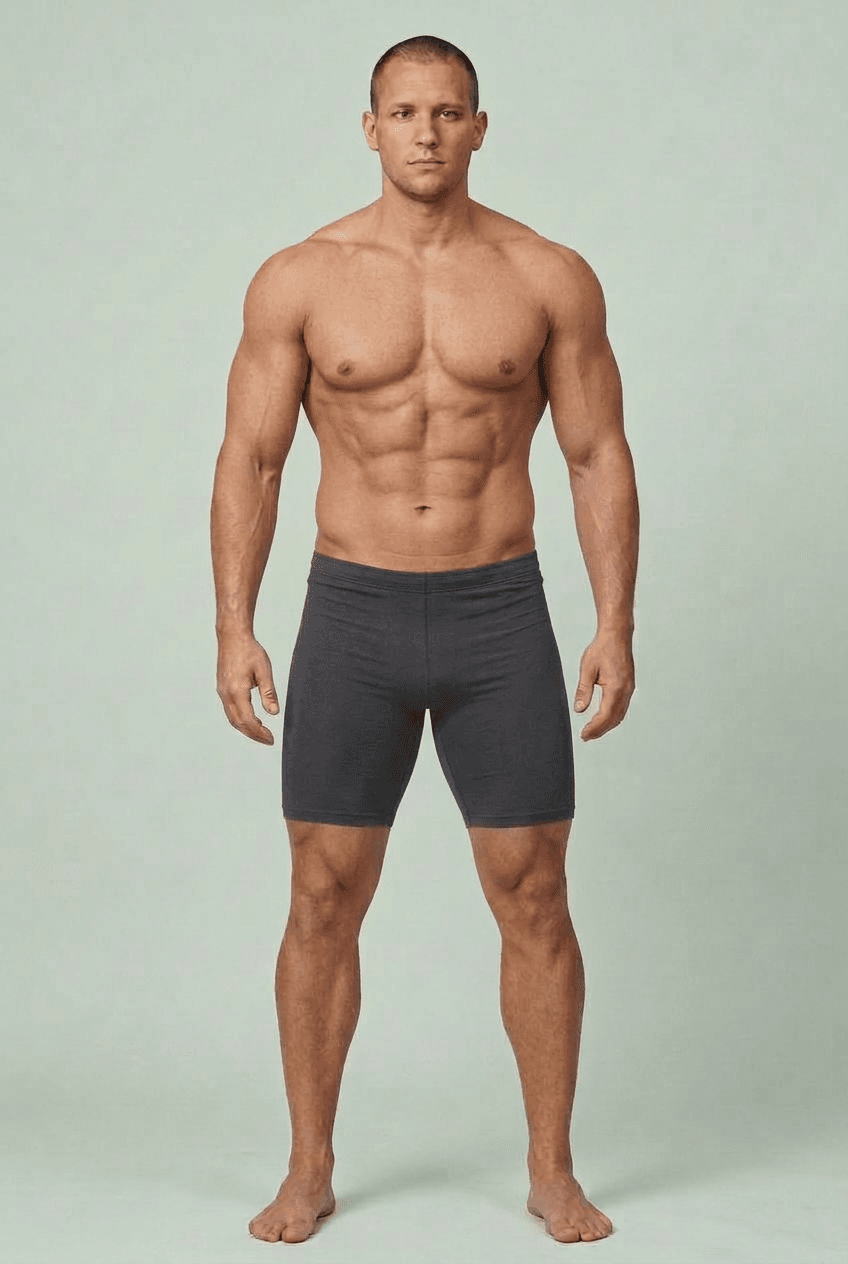 After Cycle: Very Well-Built, Lean body fat